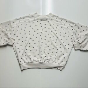 Levi's White And Black Daisy Sweatshirt